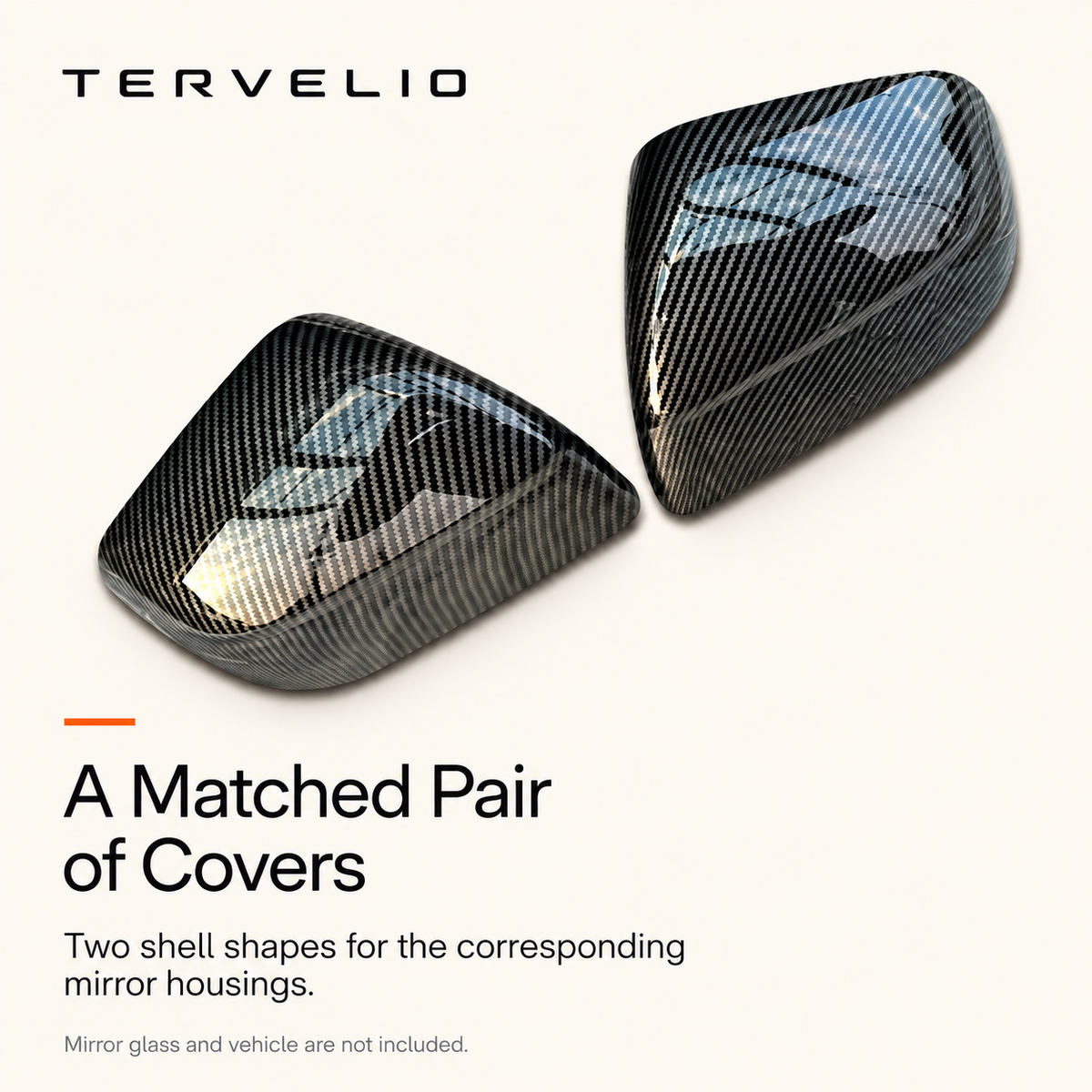 Carbon-Style Side Mirror Cover Set for Tesla Model 3 / Model Y: know the selected configuration.