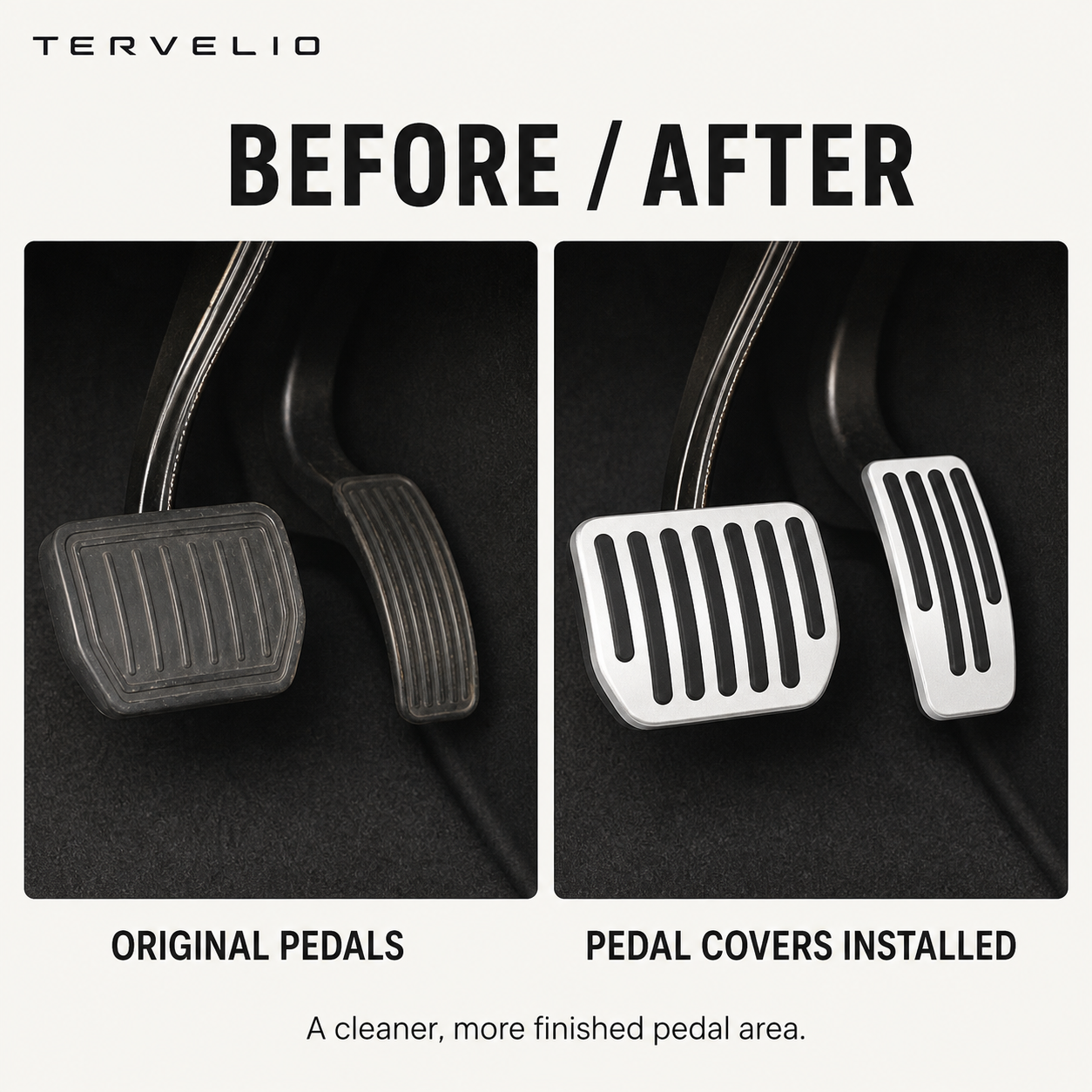 Non-Slip Brake and Accelerator Pedal Covers for Tesla Model 3/Y — Three color options