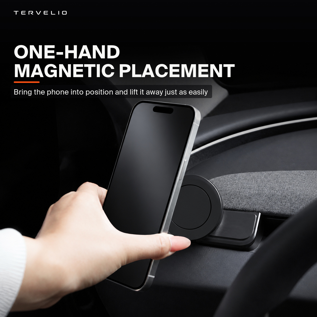Quick magnetic attachment