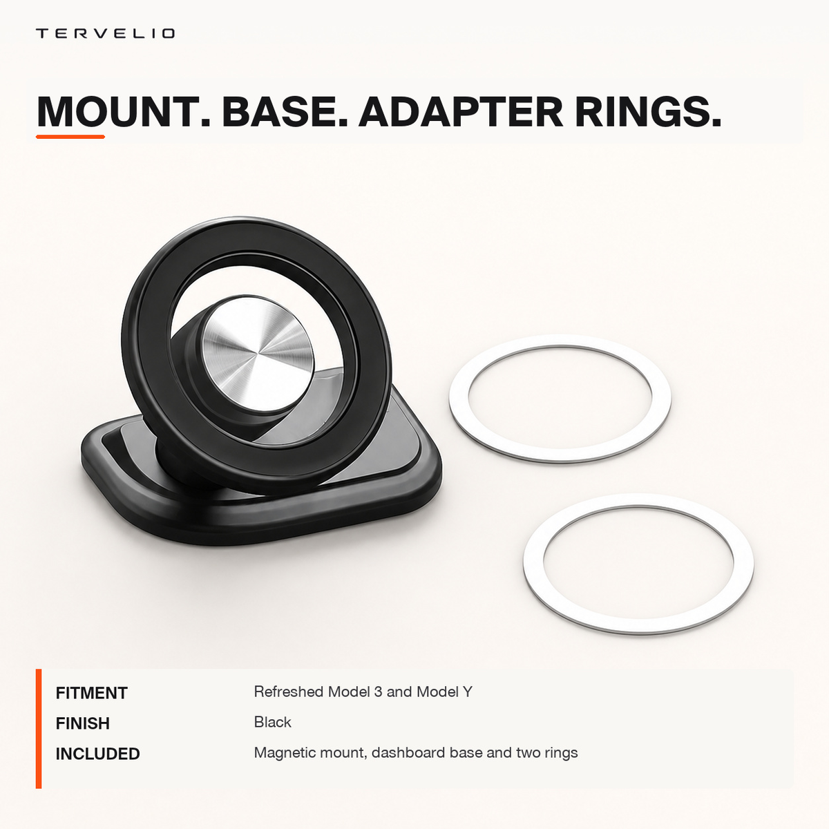 Magnetic Dashboard Phone Mount for Refreshed Tesla Model 3/Y