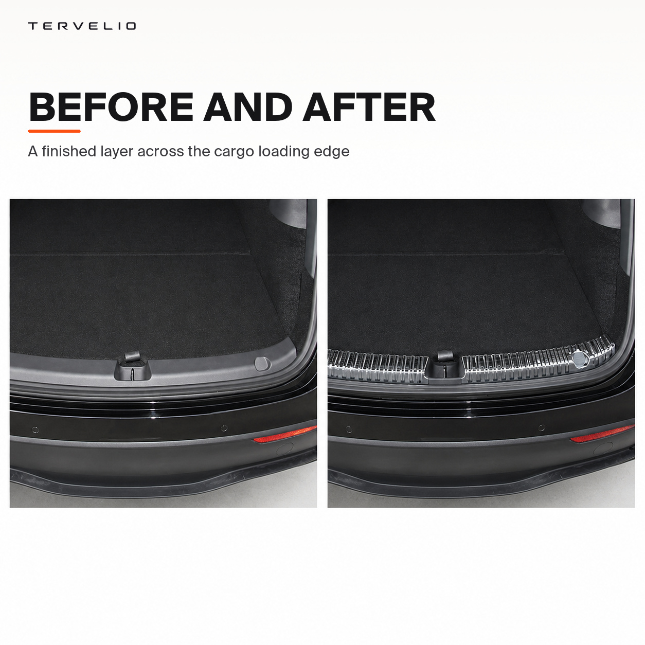 Interior Trunk Sill Protector for Tesla Model Y — Three finish options