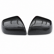 TERVELIO carbon-style side-mirror cover pair isolated on a white background.