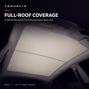 Split Panoramic Glass Roof Sunshade for Tesla Model Y — product image 2