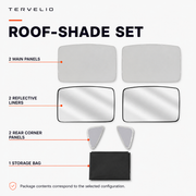 Split Panoramic Glass Roof Sunshade for Tesla Model Y — product image 5