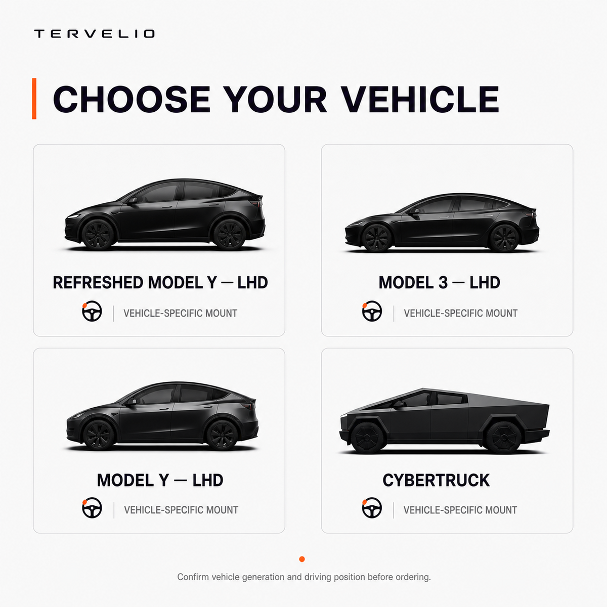 Rotating Center Display Mount for Tesla Model 3/Y and Cybertruck — Smooth rotating mechanism