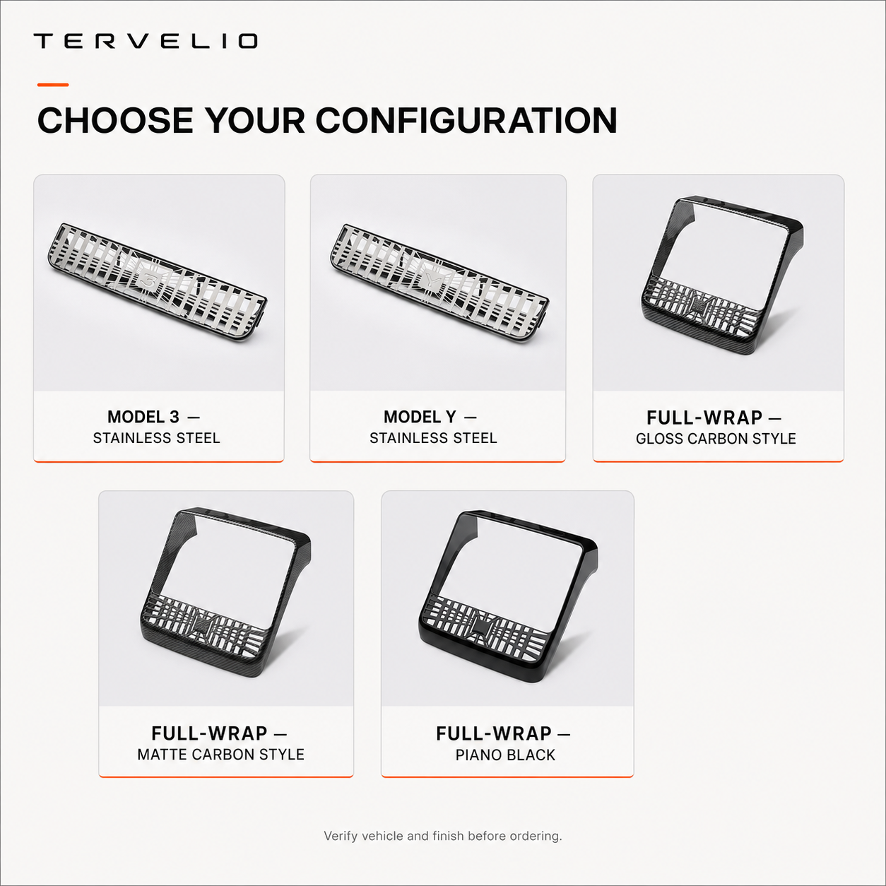Rear Air Vent Protector for Refreshed Tesla Model 3/Y — Multiple finish options