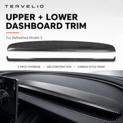 Dashboard Upper and Lower Trim Covers for Refreshed Tesla Model 3 — product image 1