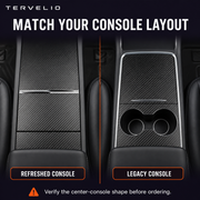 Carbon Fiber Center Console Panel Cover for Tesla Model 3/Y — product image 2