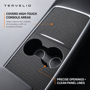Carbon Fiber Center Console Panel Cover for Tesla Model 3/Y — product image 3