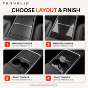 Carbon Fiber Center Console Panel Cover for Tesla Model 3/Y — product image 4