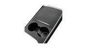 Carbon Fiber Center Console Panel Cover for Tesla Model 3/Y — clean installed view