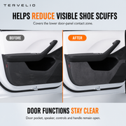 Suede Door Kick Protector Set for Refreshed Tesla Model 3 — product image 3