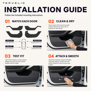 Suede Door Kick Protector Set for Refreshed Tesla Model 3 — product image 5