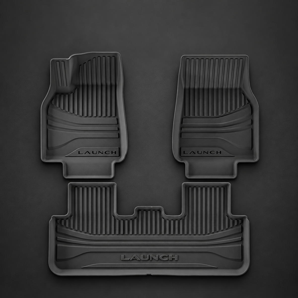 one single-layer set — black single-layer TPE cabin floor-mat set for refreshed Model Y; AI-assisted supplier reference
