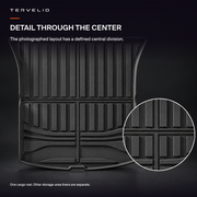 detail through the center — black TPE rear cargo mat for refreshed Model Y; AI-assisted supplier reference