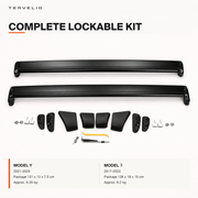 Lockable Roof Rack Crossbars for Tesla Model 3/Y — product image 5