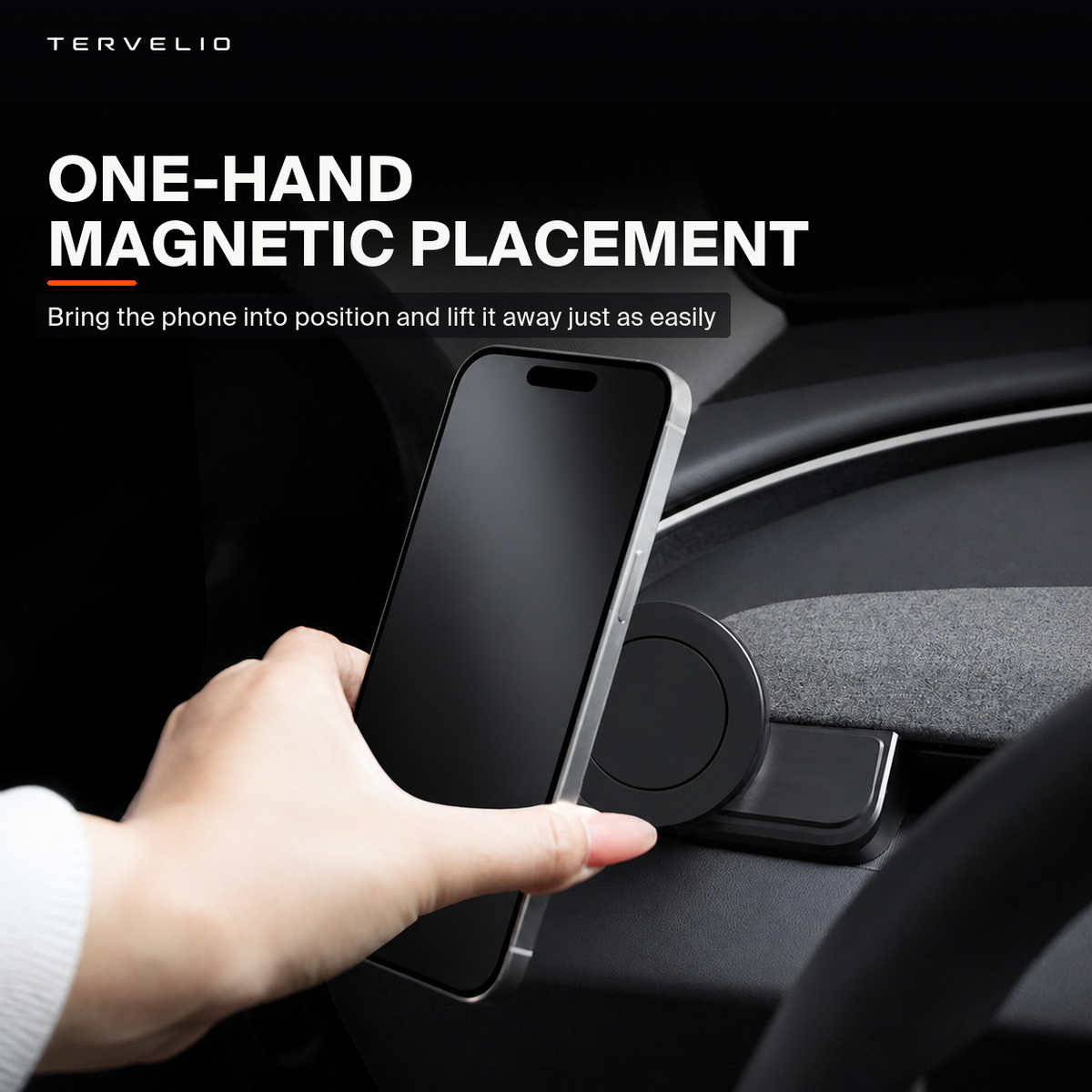 Quick magnetic attachment