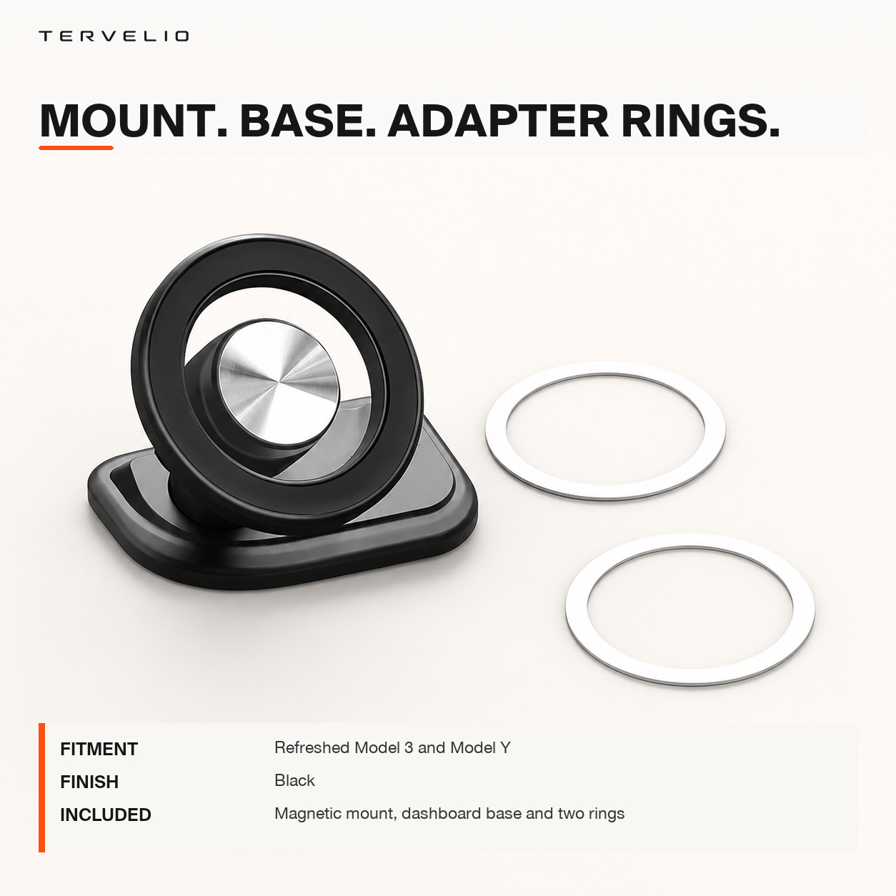 Magnetic Dashboard Phone Mount for Refreshed Tesla Model 3/Y