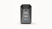 Glovebox USB Expansion Hub for Refreshed Tesla Model 3/Y — clean installed view