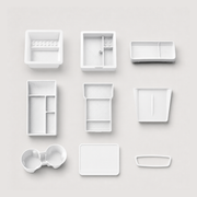 Silicone Center Console Storage Set for Refreshed Tesla Model 3/Y — clean product view