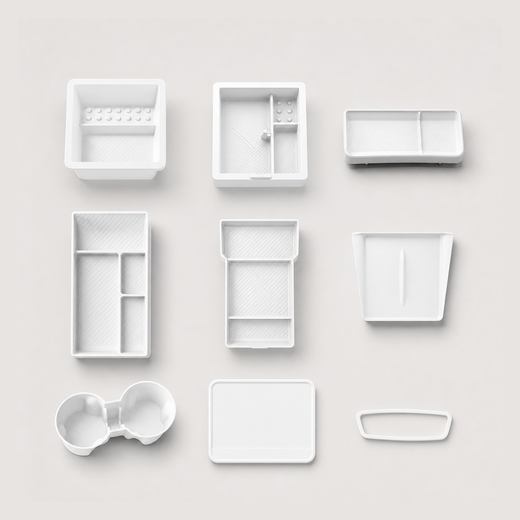 Silicone Center Console Storage Set for Refreshed Tesla Model 3/Y