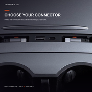 Center-console charging hub configuration reference for selecting the required connector layout.