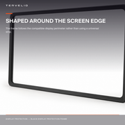 Black Display Protection Frame for Tesla Model 3 / Model Y edge, finish and surface detail