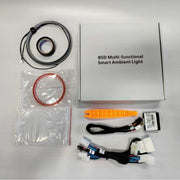 BSD blind spot ambient light kit with light strips wiring and control components