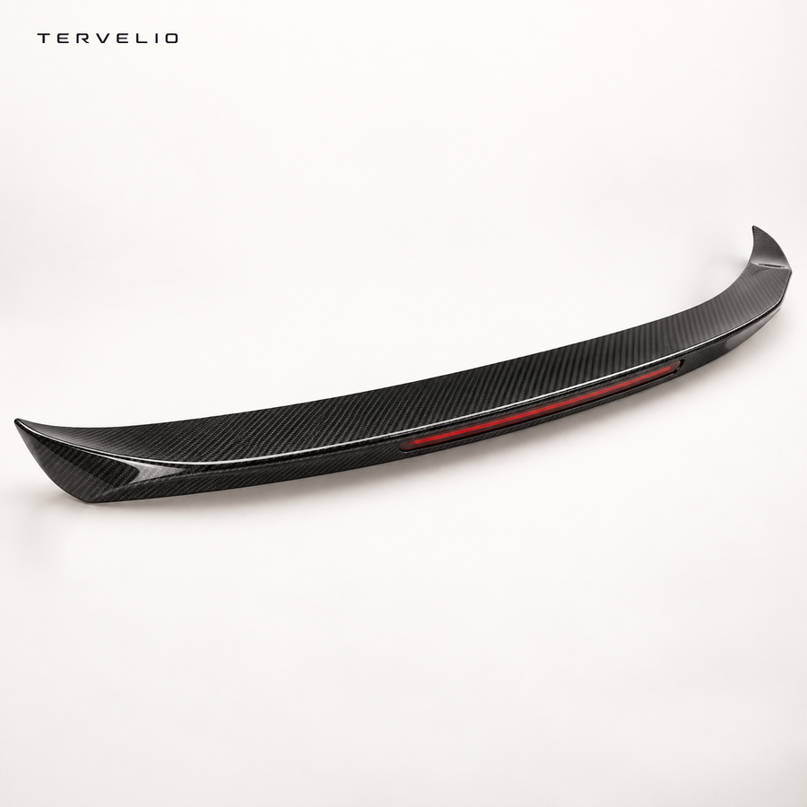 TERVELIO Carbon-Style Rear Lip with Light configuration overview