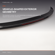 Carbon-Style Rear Lip with Light installed-profile and styling reference