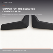 Center Console Side Kick Protectors for Tesla Model 3 / Model Y material, edge and contour detail