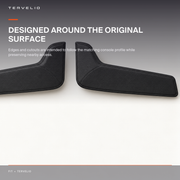 Center Console Side Kick Protectors for Tesla Model 3 / Model Y covering a high-contact interior surface