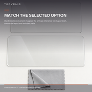 Clear Center Display Screen Protector for Tesla Model 3 / Model Y screen-size and fitment reference