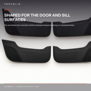 Door Kick Protector Set for Tesla Model Y material, edge and contour detail