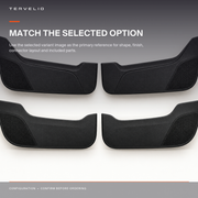 Door Kick Protector Set for Tesla Model Y fitment and included-piece reference
