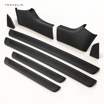 TERVELIO Door Sill and Console Protection Set for Tesla Model 3 configuration overview