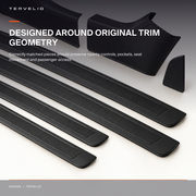 Door Sill and Console Protection Set for Tesla Model 3 covering a common high-contact cabin area