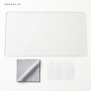 TERVELIO Front Display Tempered Glass Protector for Tesla Model 3 / Model Y on a clean neutral background