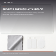 Front Display Tempered Glass Protector for Tesla Model 3 / Model Y installed on the compatible Tesla display