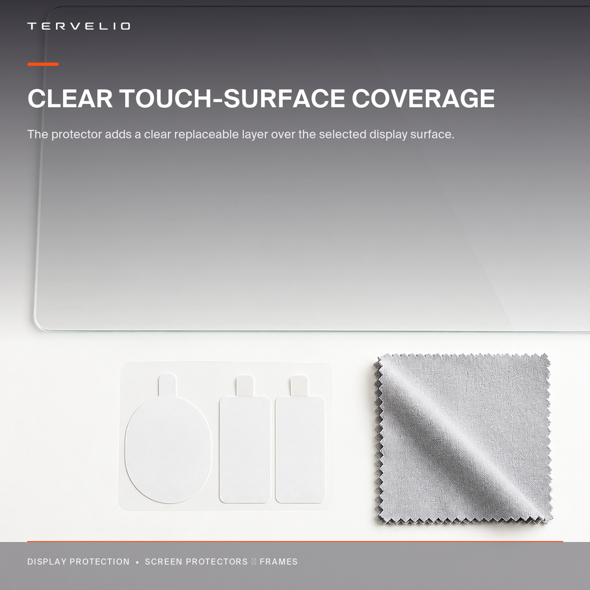 Front Display Tempered Glass Protector for Tesla Model 3 / Model Y edge and surface detail