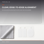 Front Display Tempered Glass Protector for Tesla Model 3 / Model Y aligned to the selected display position