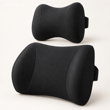 TERVELIO Headrest and Lumbar Cushion Options for Tesla configuration overview