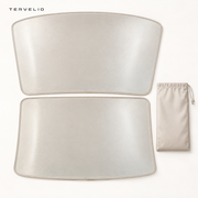 TERVELIO Ice-Crystal Silicone Roof Sunshade for Tesla Model Y configuration overview