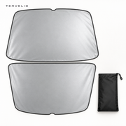 TERVELIO Ice-Silk Roof Sunshade for Tesla Model Y configuration overview