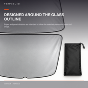 Ice-Silk Roof Sunshade for Tesla Model Y removable storage or parked-vehicle use