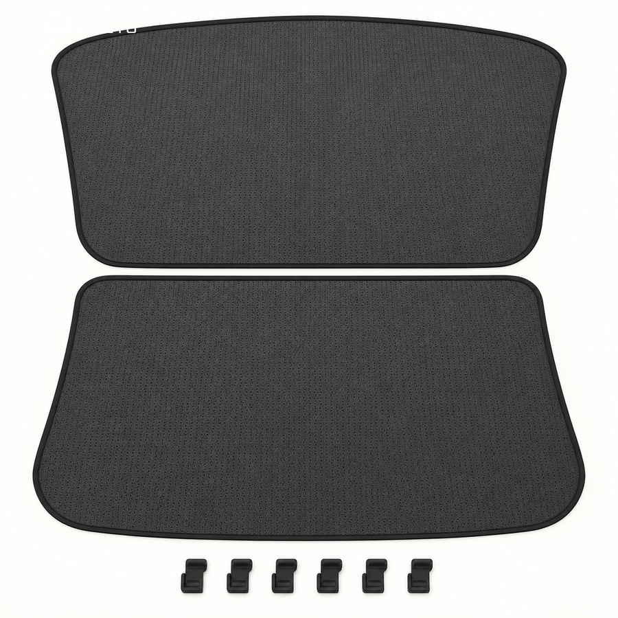 TERVELIO Laser-Finish Roof Sunshade for Tesla Model Y configuration overview