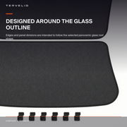 Laser-Finish Roof Sunshade for Tesla Model Y removable storage or parked-vehicle use