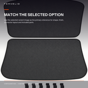 Laser-Finish Roof Sunshade for Tesla Model Y vehicle-generation and panel-layout reference