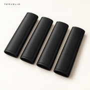 TERVELIO Leather Seat Belt Shoulder Pad Set configuration overview