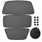 TERVELIO Panoramic Roof Sunshade Set for Tesla Model 3 / Model Y configuration overview